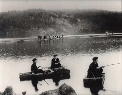 Blegefiskere i Byglandsfjorden